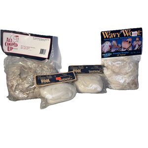 Doll Hair 100% Wool Craft Donna Gallagher Home Folk All Cooped Up 4 NEW Bags